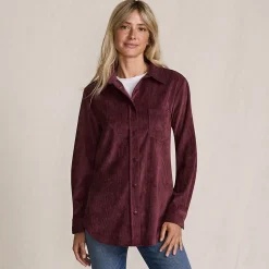 Stretchcord-Bluse für Damen