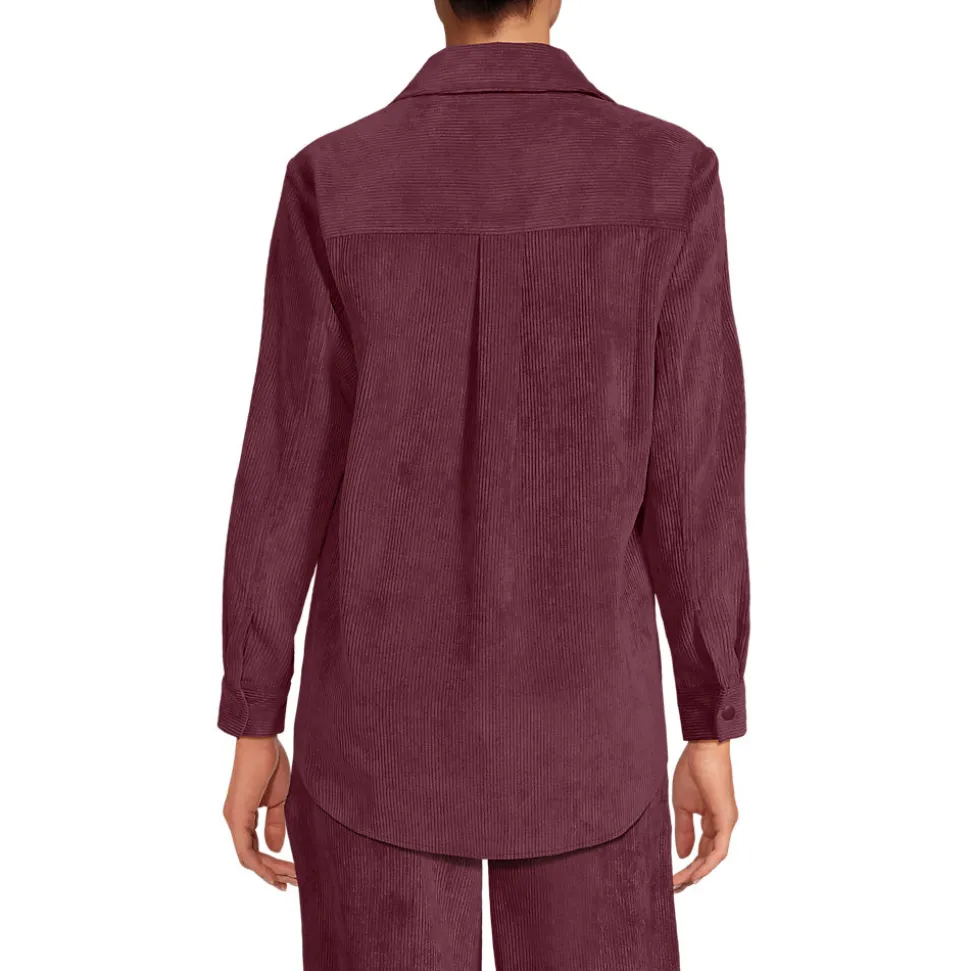Stretchcord-Bluse für Damen
