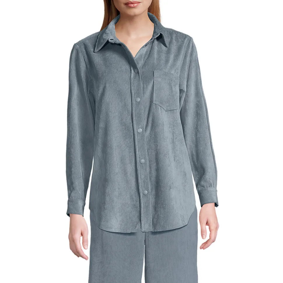 Stretchcord-Bluse für Damen