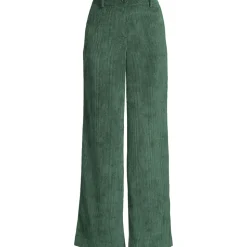 Stretchcord-Hose mit weitem Bein für Damen