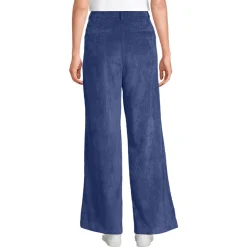 Stretchcord-Hose mit weitem Bein für Damen