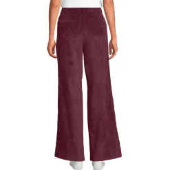 Stretchcord-Hose mit weitem Bein für Damen