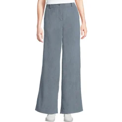 Stretchcord-Hose mit weitem Bein für Damen