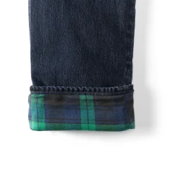 Stretch-Denim Jeans mit Komfortbund und Flanellfutter für Herren, Classic Fit