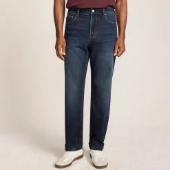 Stretch-Denim Jeans mit Komfortbund und Flanellfutter für Herren, Classic Fit