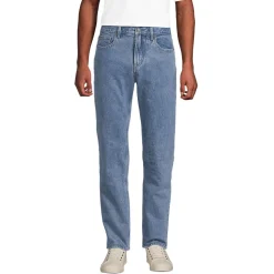 Stretch-Denim Jeans mit Komfortbund und Flanellfutter für Herren, Classic Fit