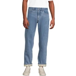 Stretch-Denim Jeans mit Komfortbund und Flanellfutter für Herren, Classic Fit