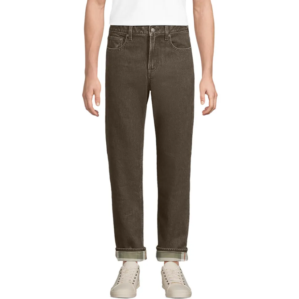 Stretch-Denim Jeans mit Komfortbund und Flanellfutter für Herren, Classic Fit