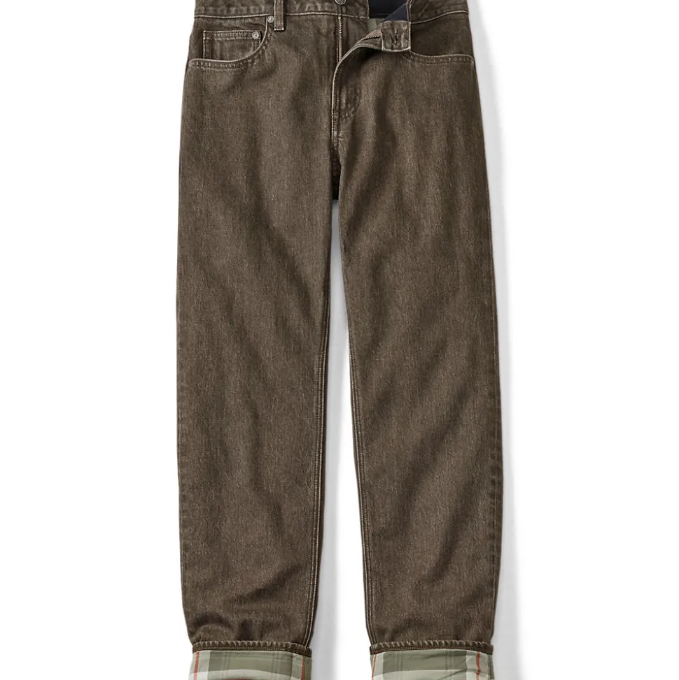 Stretch-Denim Jeans mit Komfortbund und Flanellfutter für Herren, Classic Fit