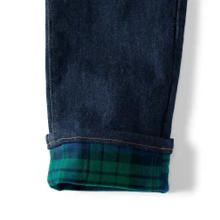 Stretch-Jeans mit Flanellfutter und Komfortbund für Herren, Classic Fit
