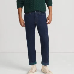 Stretch-Jeans mit Flanellfutter und Komfortbund für Herren, Classic Fit