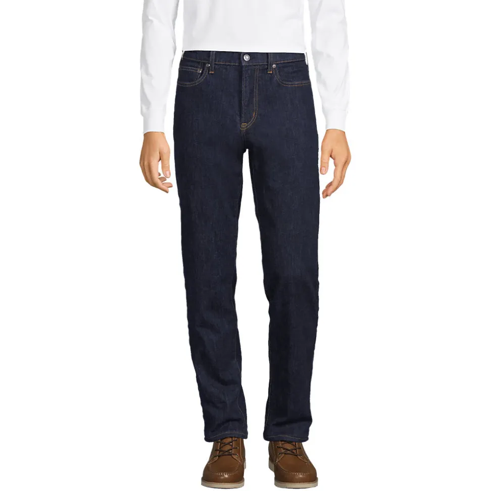 Stretch-Jeans mit Flanellfutter und Komfortbund für Herren, Classic Fit
