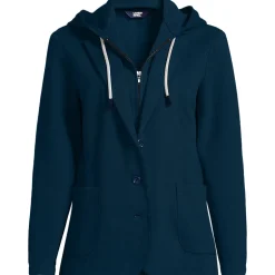 Strickblazer mit abnehmbarer Kapuze für Damen