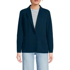 Strickblazer mit abnehmbarer Kapuze für Damen