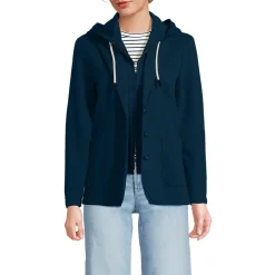 Strickblazer mit abnehmbarer Kapuze für Damen