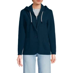 Strickblazer mit abnehmbarer Kapuze für Damen