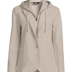 Strickblazer mit abnehmbarer Kapuze für Damen
