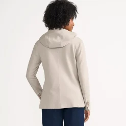 Strickblazer mit abnehmbarer Kapuze für Damen