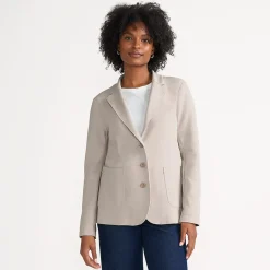 Strickblazer mit abnehmbarer Kapuze für Damen