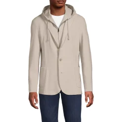 Strick-Blazer mit abnehmbarer Kapuze für Herren