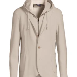 Strick-Blazer mit abnehmbarer Kapuze für Herren