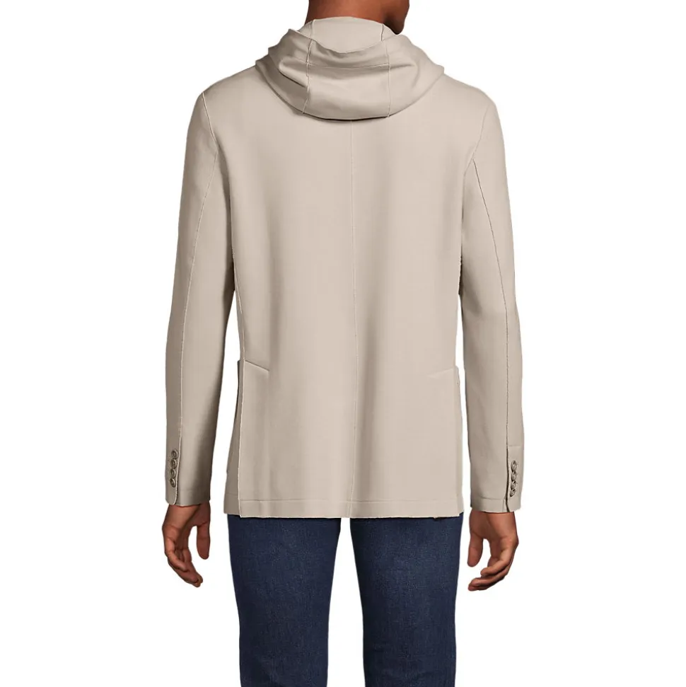 Strick-Blazer mit abnehmbarer Kapuze für Herren