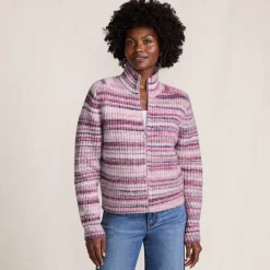 Strick-Cardigan mit Reißverschluss für Damen
