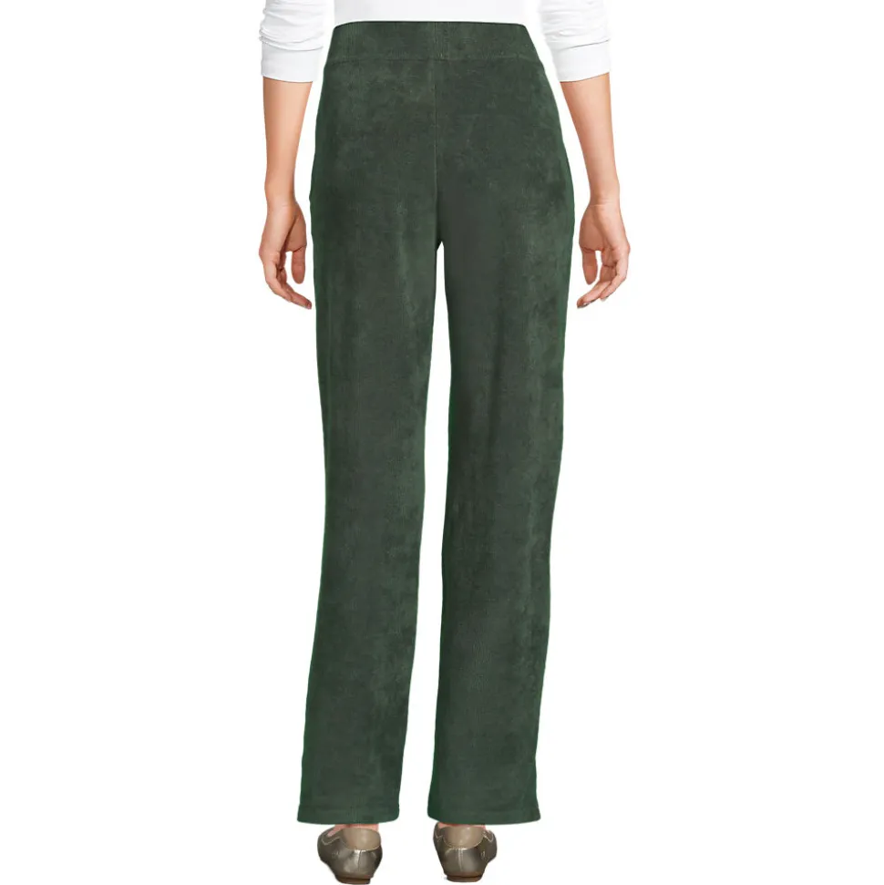 Strickcord-Hose Straight Fit für Damen