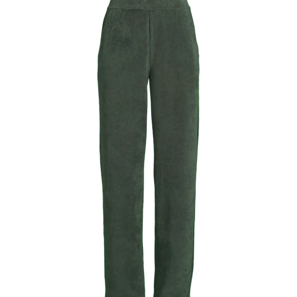 Strickcord-Hose Straight Fit für Damen