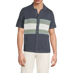 Strick-Poloshirt mit Knopfleiste für Herren