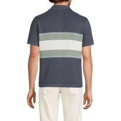Strick-Poloshirt mit Knopfleiste für Herren