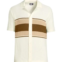 Strick-Poloshirt mit Knopfleiste für Herren