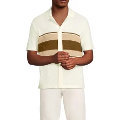 Strick-Poloshirt mit Knopfleiste für Herren