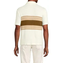 Strick-Poloshirt mit Knopfleiste für Herren