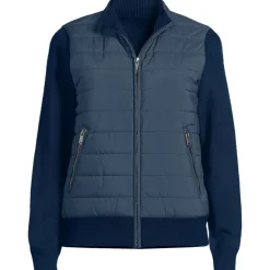 Strick- & Stepp-Bomberjacke für Damen
