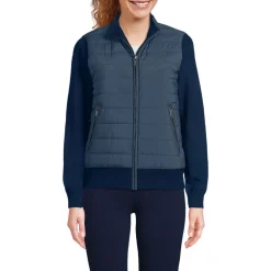 Strick- & Stepp-Bomberjacke für Damen