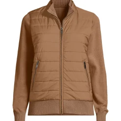 Strick- & Stepp-Bomberjacke für Damen