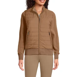 Strick- & Stepp-Bomberjacke für Damen