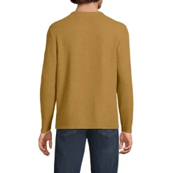 Struktur-Henleyshirt mit Leinen für Herren