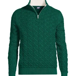 Strukturierter Drifter Pullover mit Reißverschluss für Herren