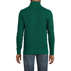 Strukturierter Drifter Pullover mit Reißverschluss für Herren