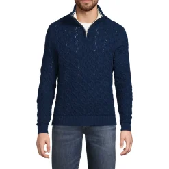 Strukturierter Drifter Pullover mit Reißverschluss für Herren