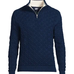 Strukturierter Drifter Pullover mit Reißverschluss für Herren