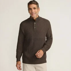 Strukturierter Troyer-Pullover Drifter für Herren