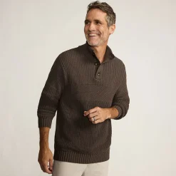 Strukturierter Troyer-Pullover Drifter für Herren