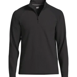 Strukturiertes Langarm-Shirt mit Troyer-Kragen SOCIAL/ACTIVE für Herren