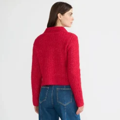 Strukturierte Strickjacke im Couture-Stil für Damen