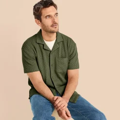 Struktur-Jerseyshirt für Herren