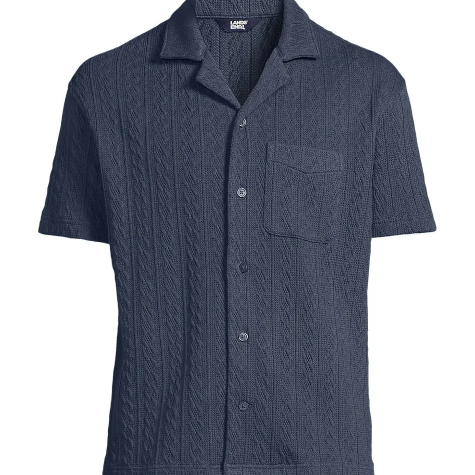 Struktur-Jerseyshirt für Herren