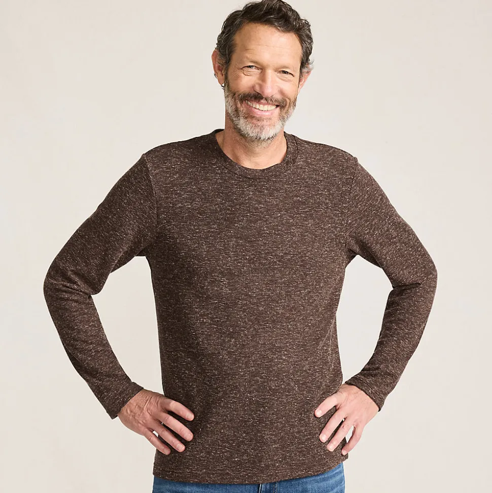 Struktur-Shirt mit Leinen für Herren